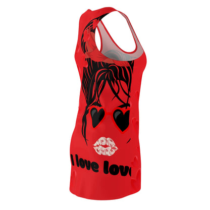 "I Love Love" Design Racerback Dress - Fun, Flirty & Full of Heart!