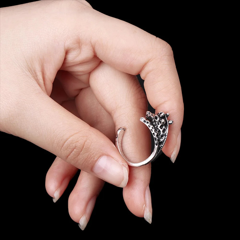 Vintage Mini Giraffe Adjustable Ring