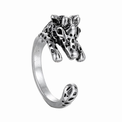 Vintage Mini Giraffe Adjustable Ring