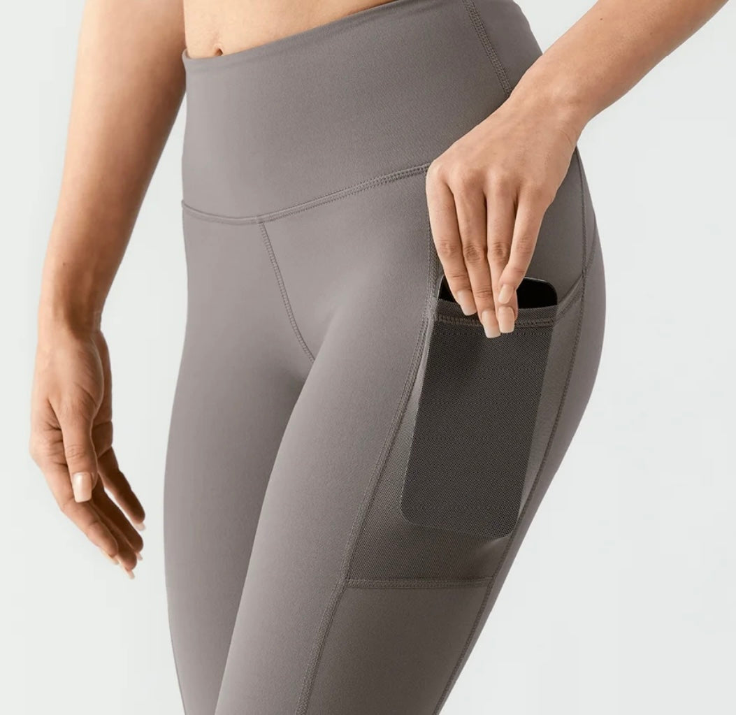 CONFIDENT Women's High-Rise Leggings - Charcoal