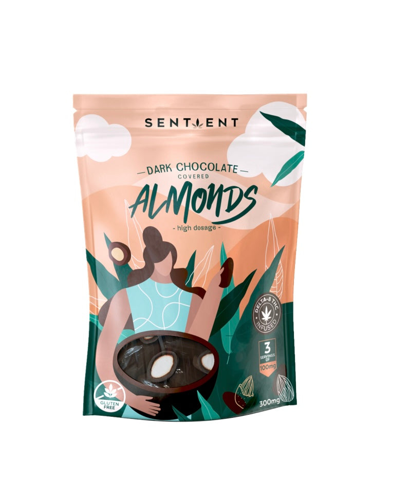 SENTIENT SNACKS - INFUSED COATED ALMONDS