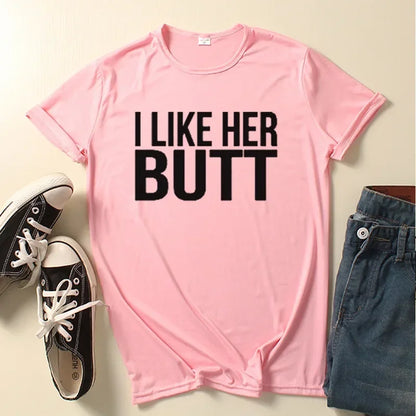 Couples T-Shirt Set: "I Like His Beard, I Like Her Butt"