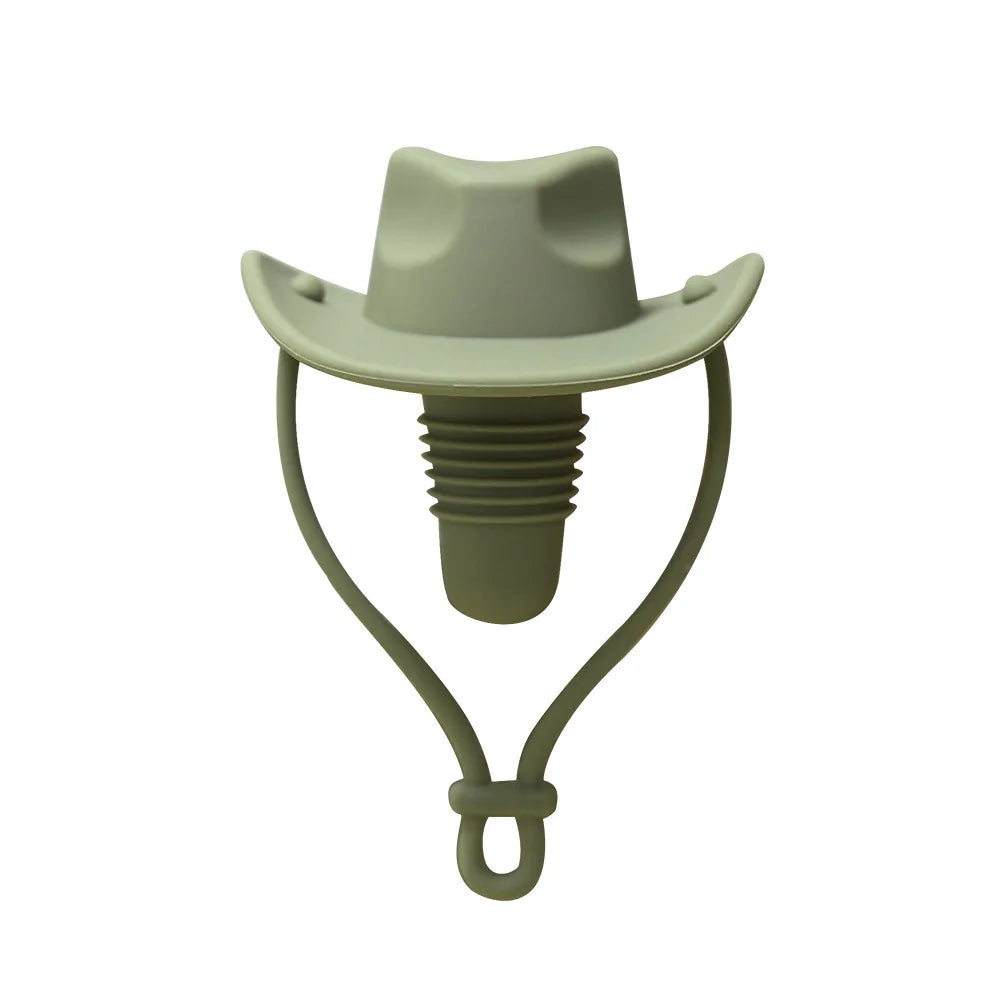 Creative Silicone Cowboy Hat Bottle Stoppers - Keep Your Beverages Fresh in Style