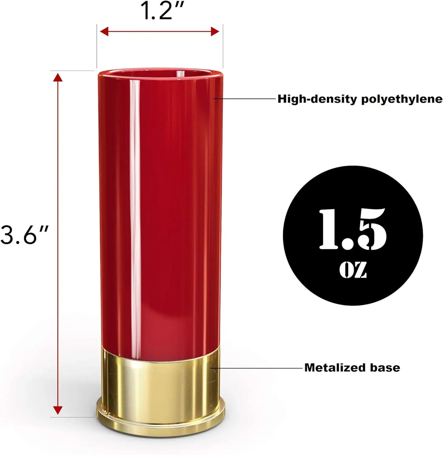 12 Gauge Shot Glass Set - Shot Shot Shot