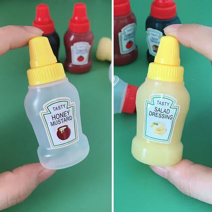 25ml Mini Condiment Squeeze Bottles - Reduce the Clutter