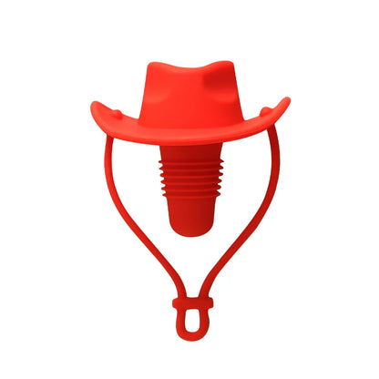 Creative Silicone Cowboy Hat Bottle Stoppers - Keep Your Beverages Fresh in Style