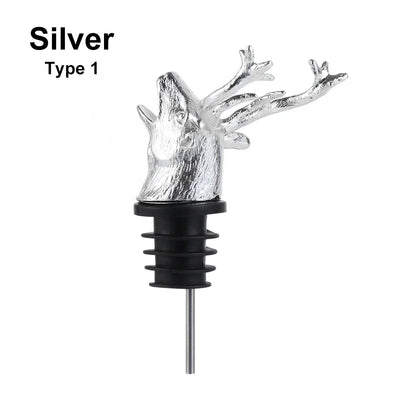 Wolf Head Wine Pourer Stopper - Premium Wine Accessory