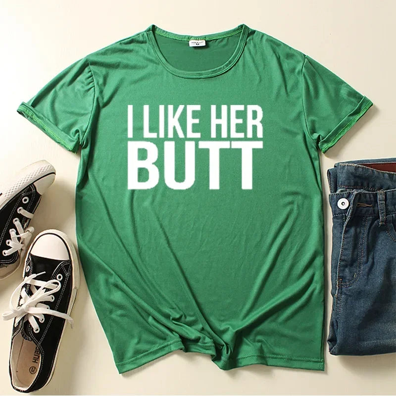 Couples T-Shirt Set: "I Like His Beard, I Like Her Butt"