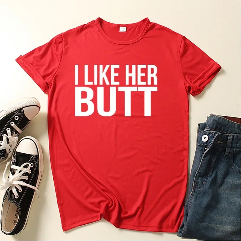 Couples T-Shirt Set: "I Like His Beard, I Like Her Butt"