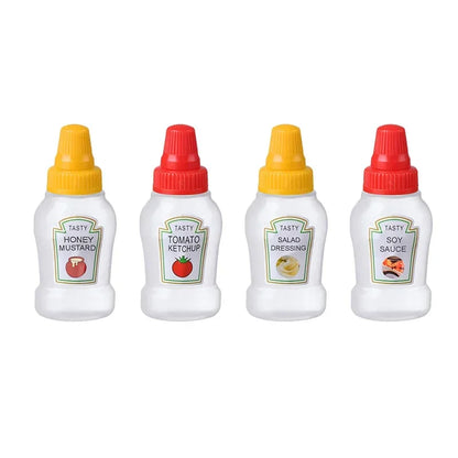 25ml Mini Condiment Squeeze Bottles - Reduce the Clutter