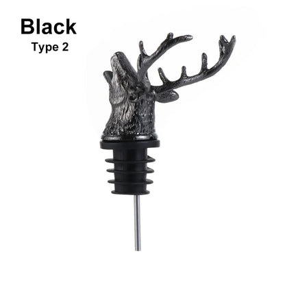 Wolf Head Wine Pourer Stopper - Premium Wine Accessory