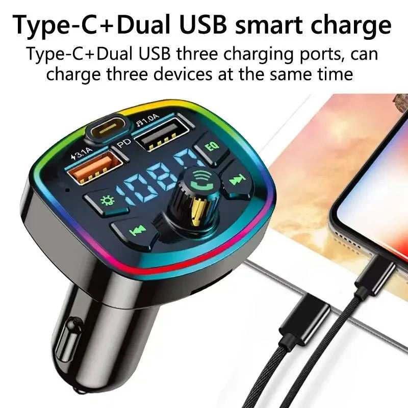 Bluetooth Car Charger FM Transmitter - Your All-in-One Car Companion