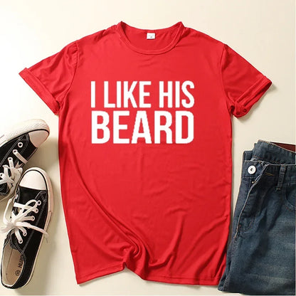 Couples T-Shirt Set: "I Like His Beard, I Like Her Butt"