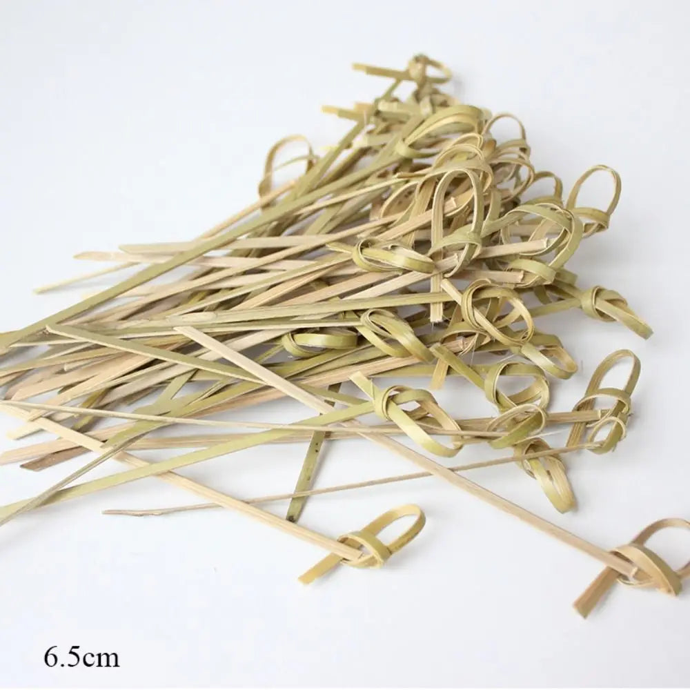 100-Pack Bamboo Knot Cocktail Picks