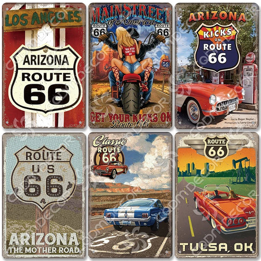 Old Route 66 Signs