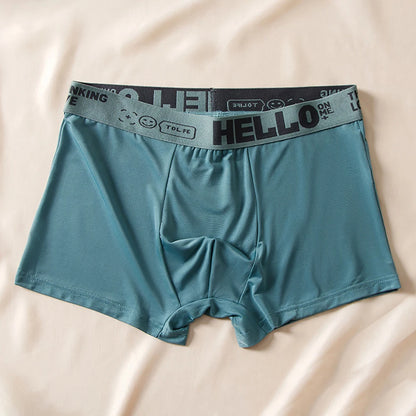 5pcs Ice Silk Men's Boxer Shorts - Hello Sexy