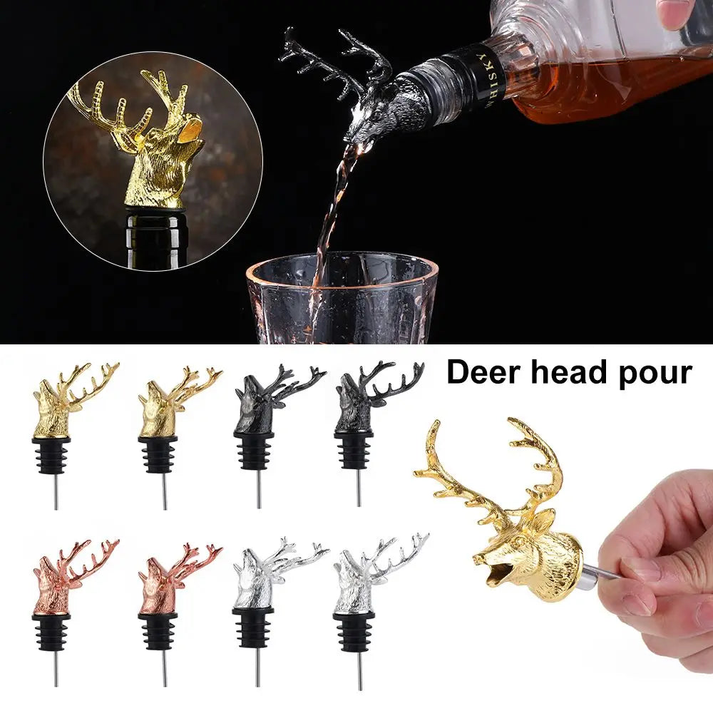 Wolf Head Wine Pourer Stopper - Premium Wine Accessory