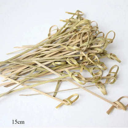 100-Pack Bamboo Knot Cocktail Picks