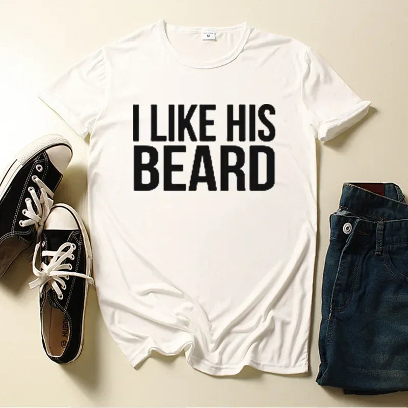 Couples T-Shirt Set: "I Like His Beard, I Like Her Butt"