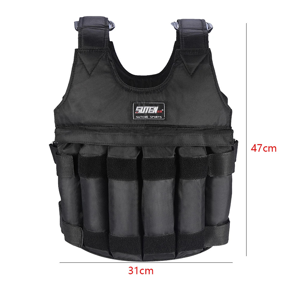 1-20kg Adjustable Weighted Vest for Fitness and Training