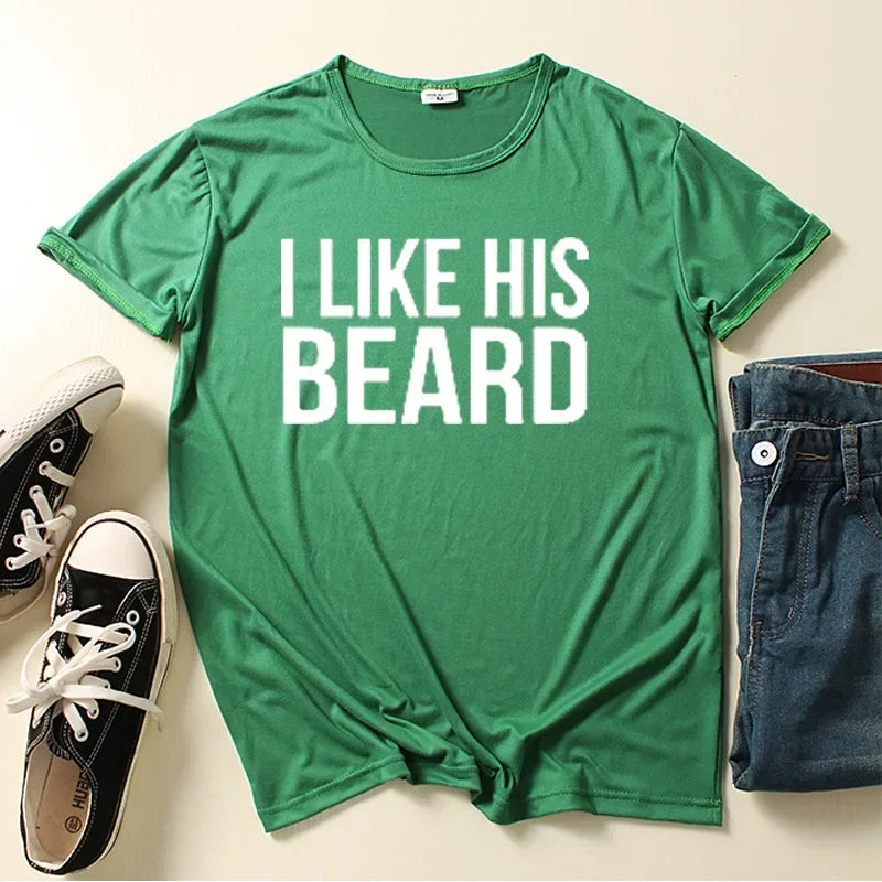 Couples T-Shirt Set: "I Like His Beard, I Like Her Butt"