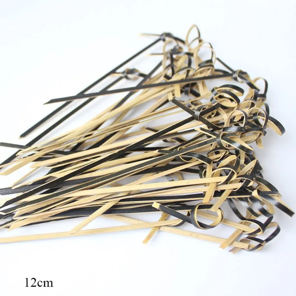 100-Pack Bamboo Knot Cocktail Picks