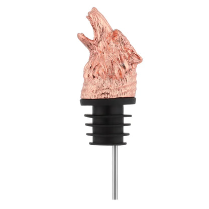 Wolf Head Wine Pourer Stopper - Premium Wine Accessory