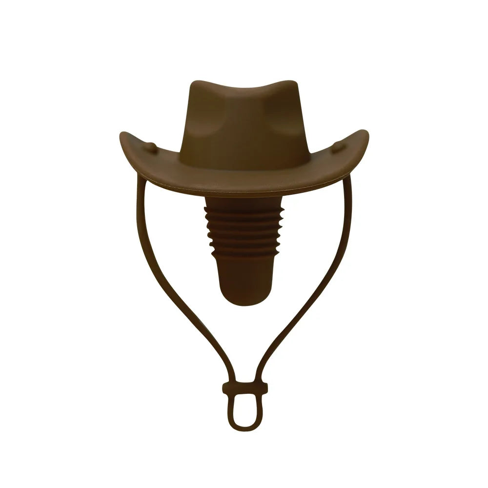 Creative Silicone Cowboy Hat Bottle Stoppers - Keep Your Beverages Fresh in Style