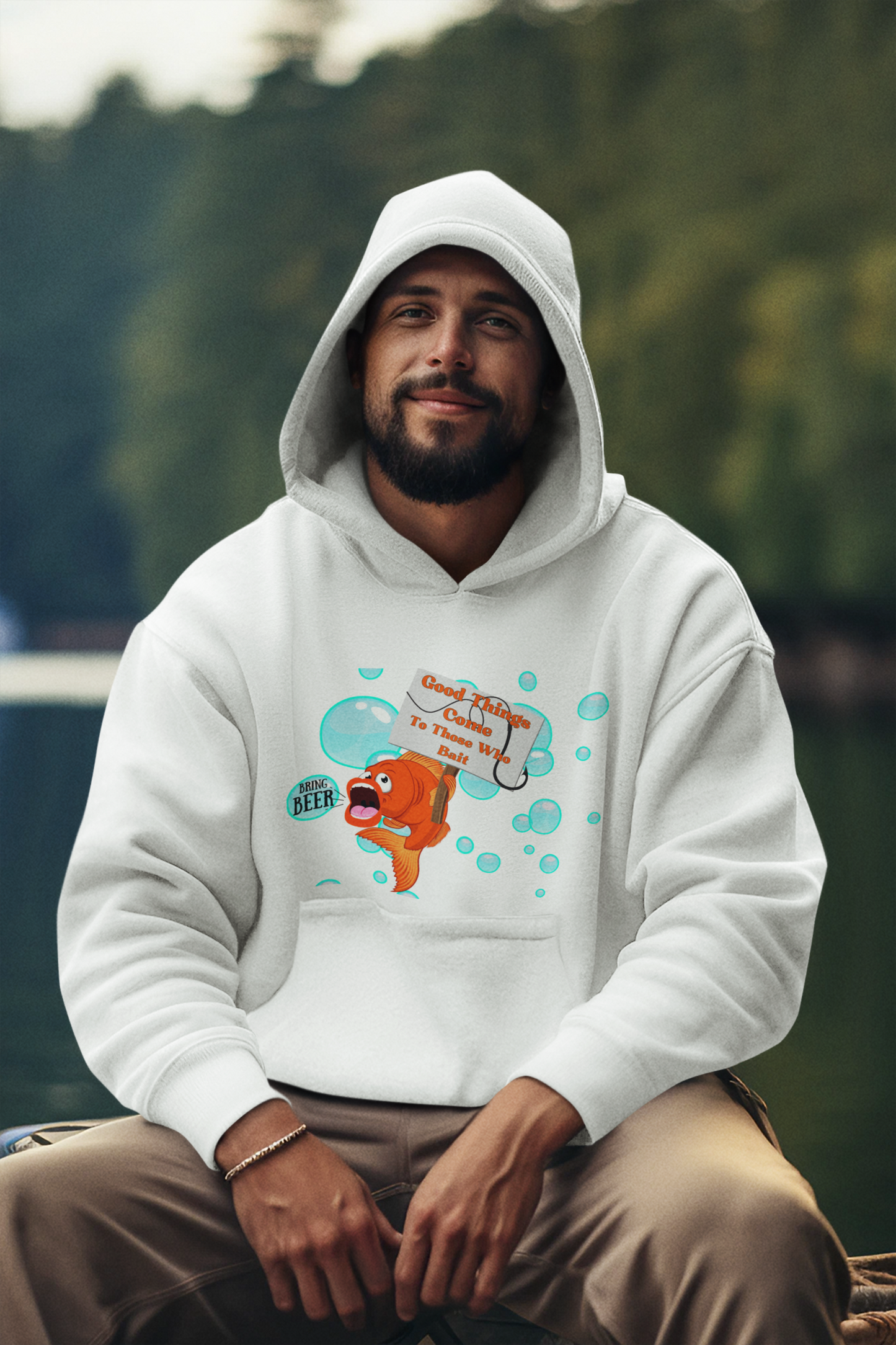 Good Things Come to Those Who Bait Hoodie - Hooked on Fun!